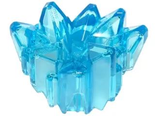 Trans-Light Blue Bionicle Armor Crystal Cluster