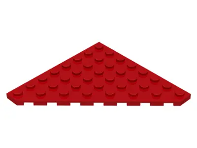 Red Wedge, Plate 8 x 8 Cut Corner