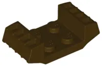 Dark Brown Plate, Modified 2 x 2 with Vents