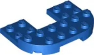 Blue Plate, Round 4 x 6 x 2/3, Raised 2 x 6 and 2 x 2 Cutout