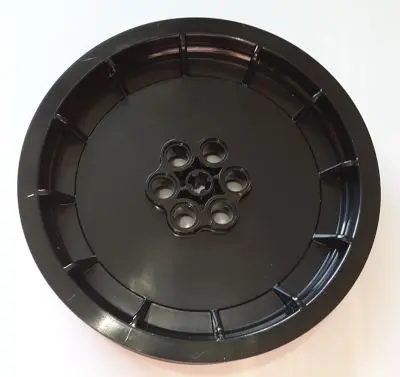Black Wheel 75mm D. x 15.8mm Motorcycle