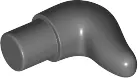 Dark Bluish Gray Cattle Horn, Short