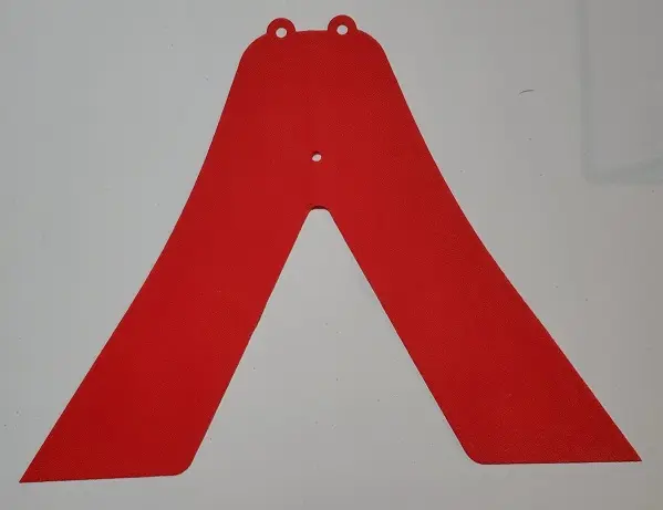 Red Cloth Cape with 3 Holes and 2 Tails, Large Buildable Figures