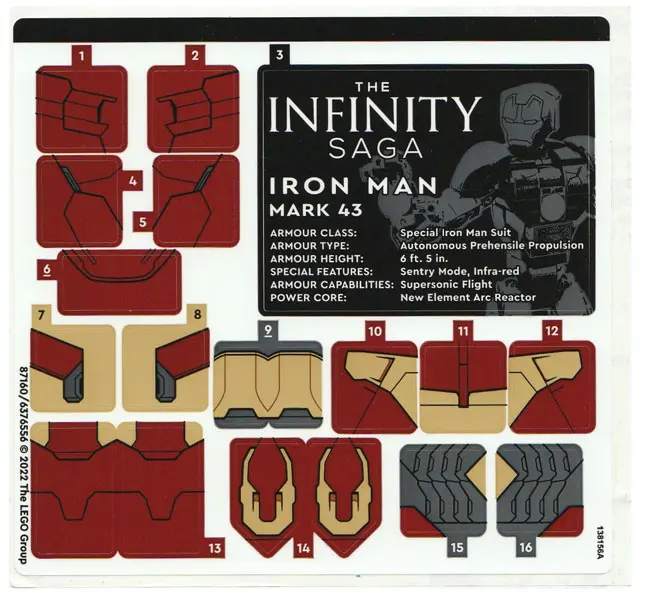 Sticker Sheet for Set 76206 - (87160/6376556)