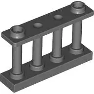 Dark Bluish Gray Fence 1 x 4 x 2 Spindled with 2 Studs