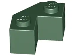 Dark Green Brick, Modified Facet 2 x 2