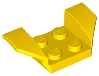 Yellow Vehicle, Mudguard 2 x 4 with Flared Wings