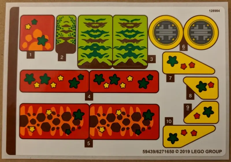 Sticker Sheet for Set 40366 - (59439/6271650)