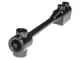 Black Bar 1 x 8 with Brick 1 x 2 Curved Top End (Axle Holder Inside Small End)