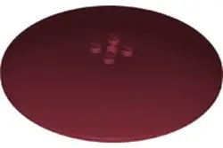Dark Red Dish 10 x 10 Inverted (Radar) - Solid Studs