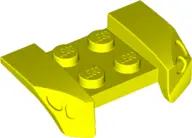 Neon Yellow Vehicle, Mudguard 2 x 4 with Headlights Overhang