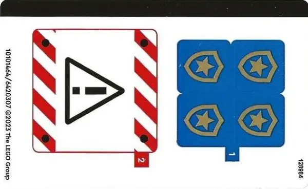 Sticker Sheet for Set 60372 - (10101464/6420307)