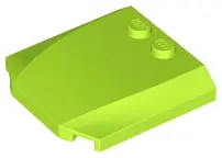 Lime Wedge 4 x 4 x 2/3 Triple Curved