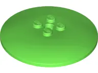 Bright Green Dish 6 x 6 Inverted (Radar) - Solid Studs
