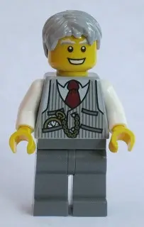 Grandpa, Pinstripe Vest and Pocket Watch