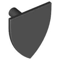 Black Minifigure, Shield Triangular Short