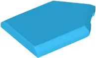 Dark Azure Tile, Modified 2 x 3 Pentagonal