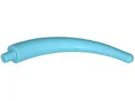 Medium Azure Dinosaur Tail End Section / Horn