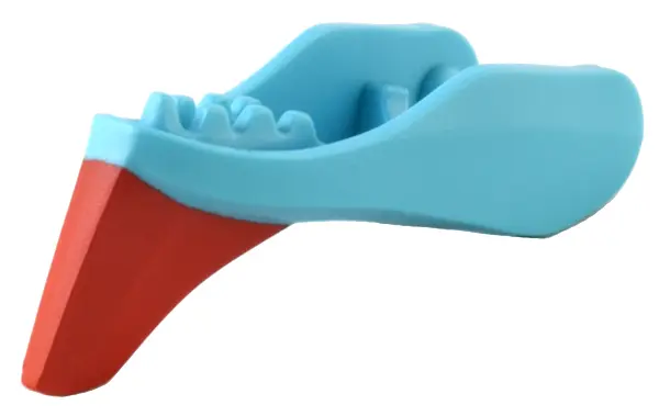 Medium Azure Dragon Head (Avatar Ikran) Jaw Lower with Red Crest Pattern