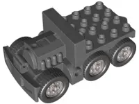 Dark Bluish Gray Duplo Truck Semi-Tractor Chassis