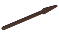 Dark Brown Minifigure, Weapon Pike / Spear - Handle with Round End