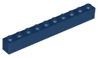 Dark Blue Brick 1 x 10