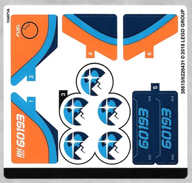 Sticker Sheet for Set 60193 - (38615/6226431)