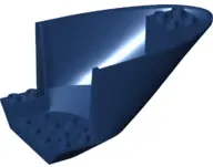 Dark Blue Aircraft Fuselage Aft Section Curved Bottom 6 x 10