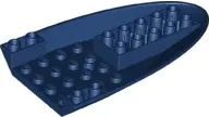 Dark Blue Aircraft Fuselage Forward Bottom Curved 6 x 10 with 3 Holes