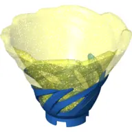 Blue Tornado of Spinjitzu Narrow with Molded Glitter Trans-Neon Green Top Pattern