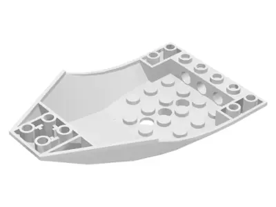 White Cockpit 10 x 6 x 2 Curved