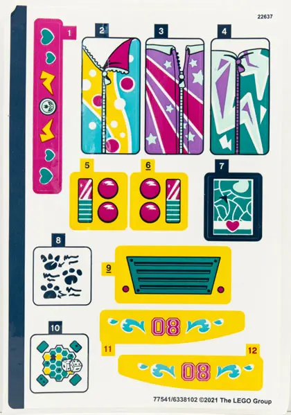 Sticker Sheet for Set 41681 - (77541/6338102)