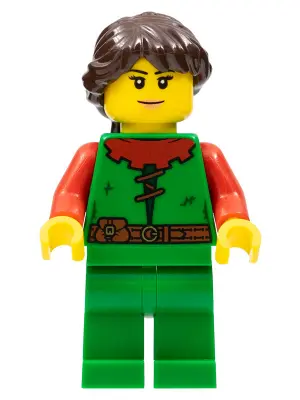 Forestwoman - Red, Ponytail