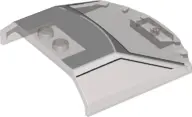 Trans-Brown Windscreen 6 x 6 x 1 1/3 Straight Sides with White Lamborghini Countach Roof Pattern