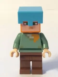 Alex - Reddish Brown Legs, Medium Azure Helmet