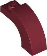 Red Arch 1 x 3 x 1 2/3 Curved Top