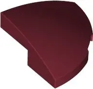 Red Slope, Curved 2 x 2 x 2/3 Corner Round