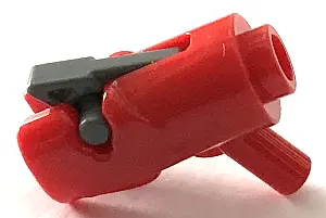 Red Minifigure, Weapon Gun, Mini Blaster / Shooter with Dark Bluish Gray Trigger (15391 / 15392)