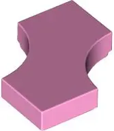 Bright Pink Tile, Modified 2 x 2 with 2 1 x 1 Curved Cutouts (Double Arrow)