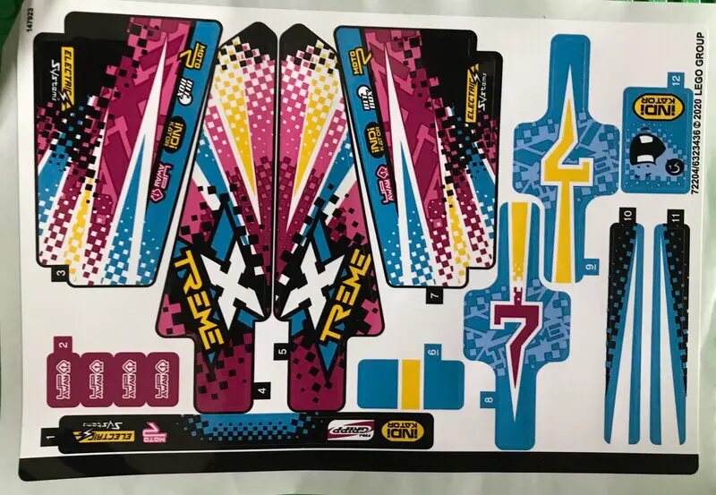 Sticker Sheet for Set 42124 - (72204/6323436)