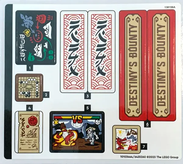 Sticker Sheet for Set 71797 - (10103444/6435260)