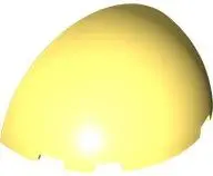 Light Yellow Windscreen 3 x 6 x 2 1/3 Quarter Sphere