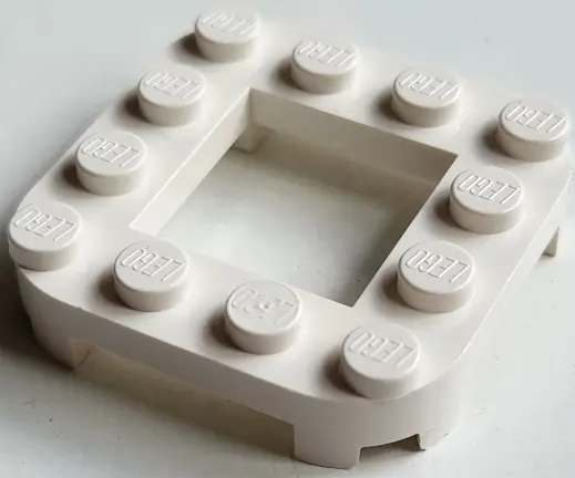 Plate, Modified 4 x 4 with Rounded Corners and 4 Feet with 2 x 2 Open Center