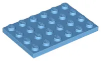 Medium Blue Plate 4 x 6