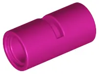 Magenta Technic, Pin Connector Round 2L with Slot (Pin Joiner Round)