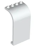 White Panel 3 x 4 x 6 Curved Top