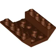 Reddish Brown Slope, Inverted 45 4 x 4 Double with 2 Holes