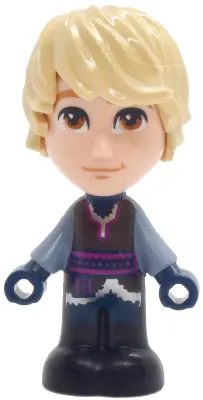- Micro Doll, Reddish Brown Shirt, Dark Blue Pants, Closed Mouth Grin