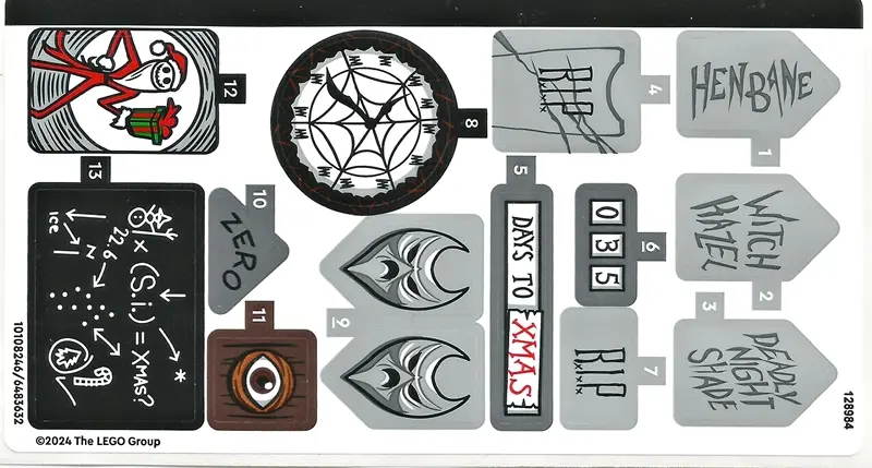 Sticker Sheet for Set 21351 - (10108246/6483632)