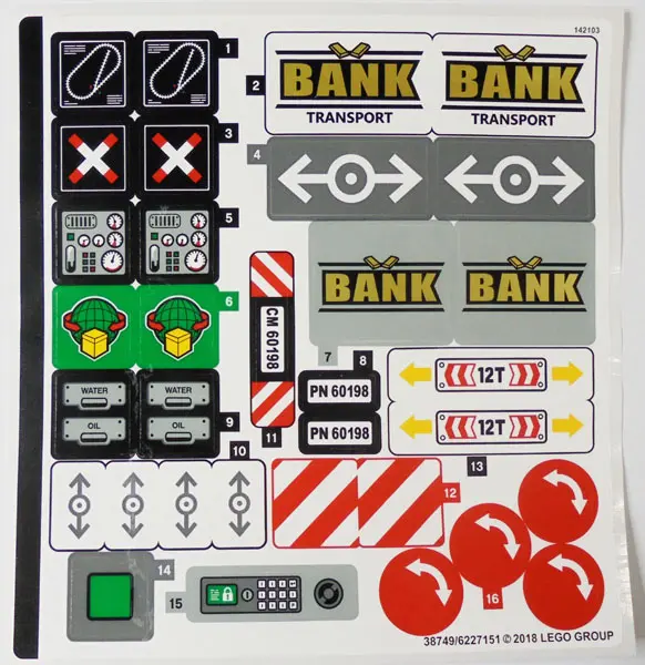 Sticker Sheet for Set 60198 - (38749/6227151)